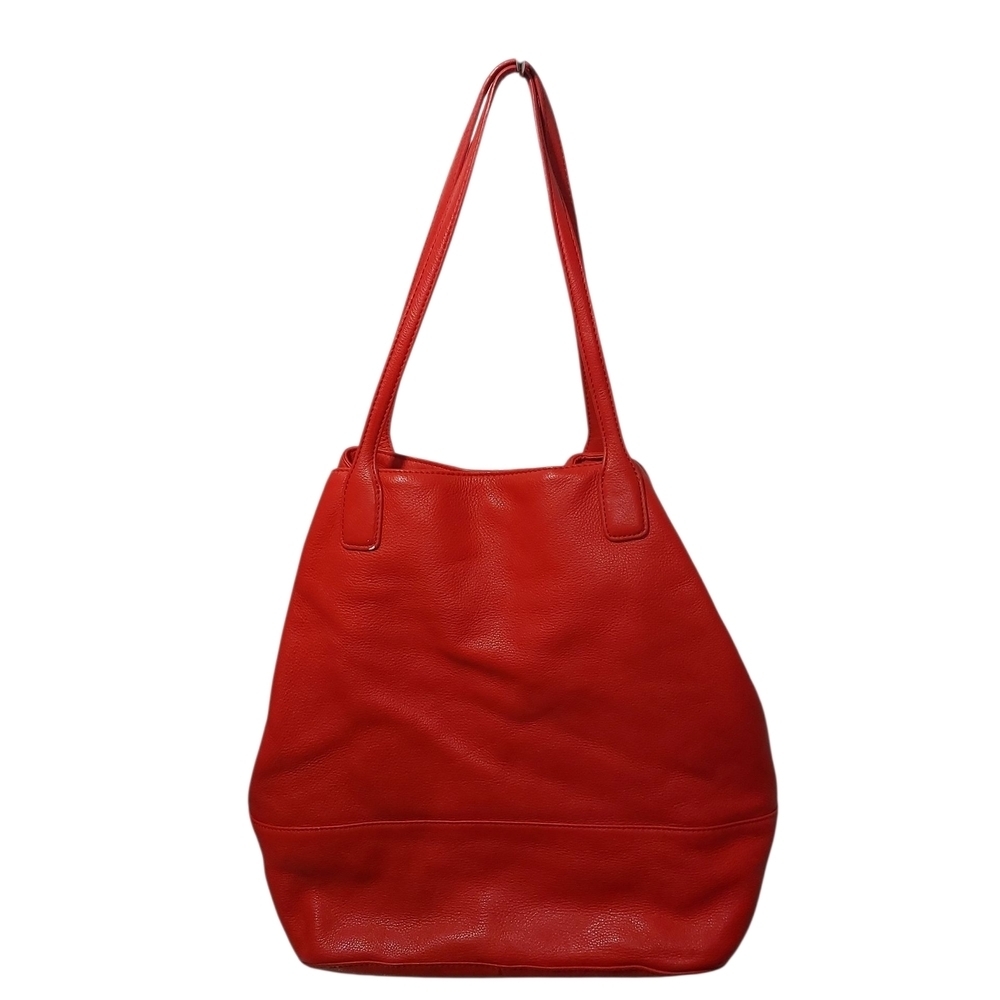 Tory Burch Michelle Bold Red Tote - Picture 2 of 8